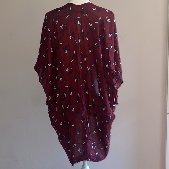 Loft Floral Scarf Kimono - Picture 4 of 10